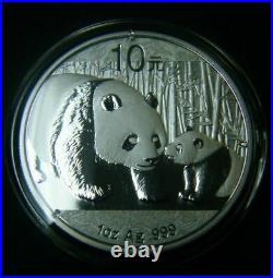 2009 2010 2011 2012 China Silver Panda coin (Set of Four) 1 oz. 999 Fine