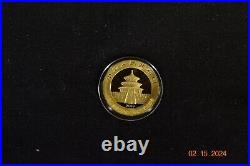 2009 China Panda 10 Yuan Silver + 1/4oz Gold Coin Set-Agricultural Bank of China
