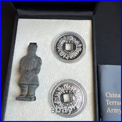 2009 Isle Of Man, China's Terracotta Army- Silver Coin Set