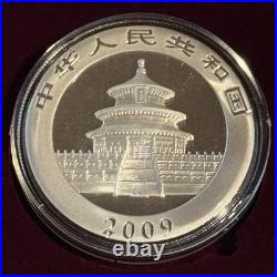 2009 PANDA 1/10oz GOLD AND 1oz SILVER CHINESE Coin Set with COA and Box 2009 PANDA 1/10oz GOLD AND 1oz SILVER CHINESE Coin Set with COA and Box