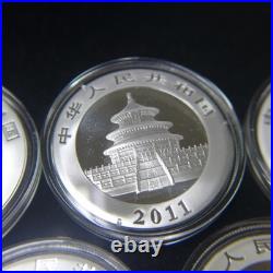 2010, 2011, 2012, 2013, 2014, (5) Chinese 1oz Silver Panda coins set in Capsules 2010, 2011, 2012, 2013, 2014, (5) Chinese 1oz Silver Panda coins set in Capsules
