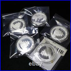 2010, 2011, 2012, 2013, 2014, (5) Chinese 1oz Silver Panda coins set in Capsules 2010, 2011, 2012, 2013, 2014, (5) Chinese 1oz Silver Panda coins set in Capsules
