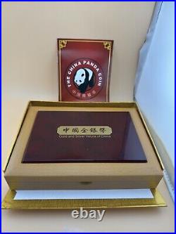 2010-2014, Five 1 oz China Panda Silver Coin Set in Beautiful Presentation Box