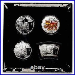 2010 China 4-Coin Silver Year of the Tiger Proof Set