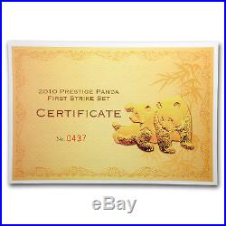 2010 China 5-Coin Gold Panda Prestige Set MS-69 PCGS (FS)