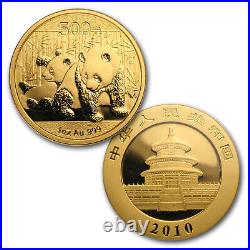 2010 China 6-Coin Gold Panda & Lunar Premium Tiger Set BU