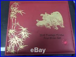 2010 First Strike China Gold 5 Coin Panda Set (1.9 oz.) PCGS MS 69