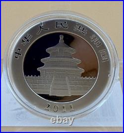 2011-2014 SILVER CHINA 1 OZ, 2015-2016 30-gram PANDA 6 COIN CONSECUTIVE YEAR SET