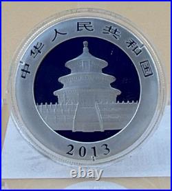 2011-2014 SILVER CHINA 1 OZ, 2015-2016 30-gram PANDA 6 COIN CONSECUTIVE YEAR SET