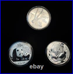 2011 50th Anniversary WWF World Wide Fund for Nature Silver 3 Coin Set