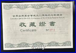 2011 China 50th Anniversary 3 Silver Coin Set COA
