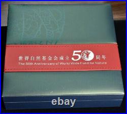 2011 China 50th Anniversary World Wild Fund For Nature 3 Coin Silver Set