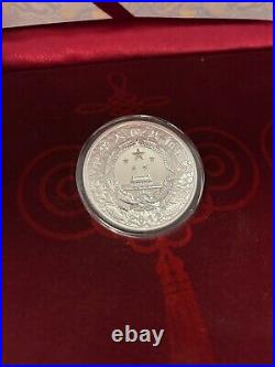 2012 China 2x 10 Yuan Year of the Dragon 2x 1 Oz. Silver coin. 999, special set