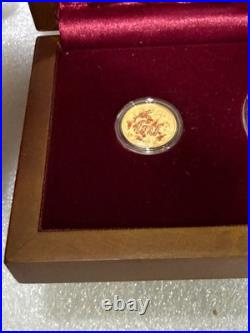 2012 China Ren Chen Dragon. 999 Gold & Silver Commemorative Coin Set OGP