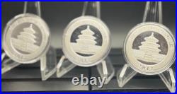 2012 Chinese Panda Silver Coins 1 oz BU? 3-Coin Collector Set