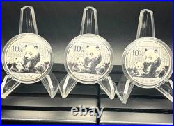 2012 Chinese Panda Silver Coins 1 oz BU? 3-Coin Collector Set