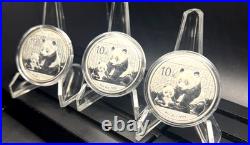 2012 Chinese Panda Silver Coins 1 oz BU? 3-Coin Collector Set