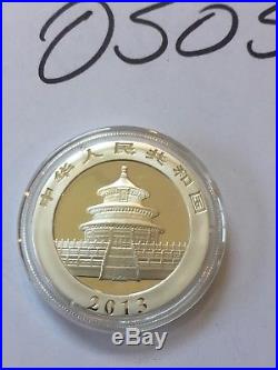 2013 & 2014 GEM Chinese 1oz Silver Panda coin China set