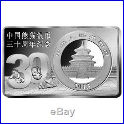 2013 3oz 30th Anniversary China Panda Silver Bar and Coin Set, Box & COA