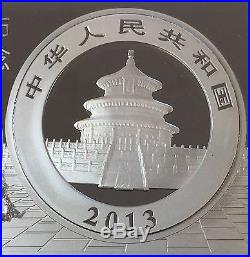 2013 China Panda 30th Anniversary of the China Panda Coin & Bar. 999 Silver Set