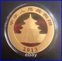 2013 Chinese Gold Panda 5 Coin Uncirculated Set in Green Box, Low Mintage Set 2013 Chinese Gold Panda 5 Coin Uncirculated Set in Green Box, Low Mintage Set