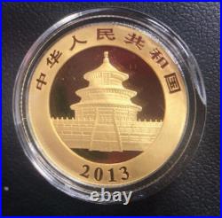 2013 Chinese Gold Panda 5 Coin Uncirculated Set in Green Box, Low Mintage Set 2013 Chinese Gold Panda 5 Coin Uncirculated Set in Green Box, Low Mintage Set