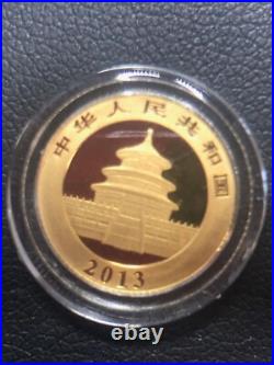 2013 Chinese Gold Panda 5 Coin Uncirculated Set in Green Box, Low Mintage Set 2013 Chinese Gold Panda 5 Coin Uncirculated Set in Green Box, Low Mintage Set