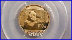 2014 Pcgs Ms70 Gold China Perfect 5 Coin Panda Set With Coa & Original Packaging