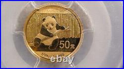 2014 Pcgs Ms70 Gold China Perfect 5 Coin Panda Set With Coa & Original Packaging