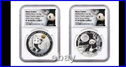 2015-2019 1-oz Silver Moon Festival Panda 5-pc Legacy Proof Set NGC PF70UC
