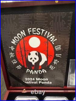 2015-2019 1-oz Silver Moon Festival Panda 5-pc Legacy Set NGC PF70 Ultra Cameo