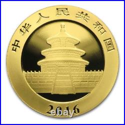 2016 China Gold Panda 5-Coin Set (30g, 15g, 8g, 3g, 1g) Sealed BU Complete Set