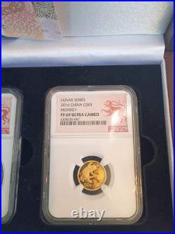 2016 China year of the monkey lunar series set