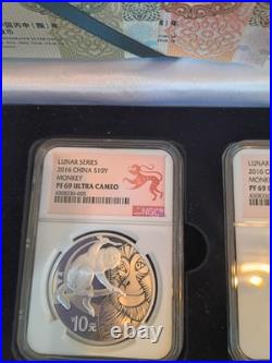 2016 China year of the monkey lunar series set
