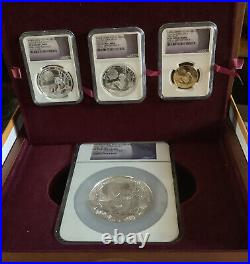 2016 china panda moon festival gold/silvers coins set with ngc pf70 FS