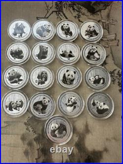 2017 35Th anni gold panda coin issuance silver panda medal set 51gram 17pc