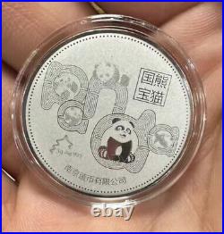 2017 China 1x30g Silver Coin + 34x3g Panda Medals Set 35th Issue Panda