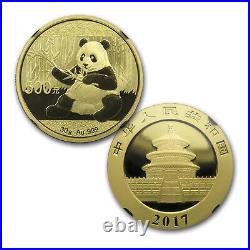 2017 China 5-Coin Gold Panda Set MS-70 NGC (Early Releases) SKU#166422