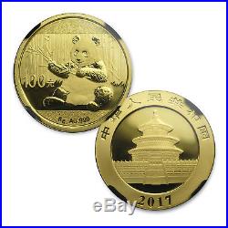 2017 China 5-Coin Gold Panda Set MS-70 NGC (Early Releases) SKU#166422