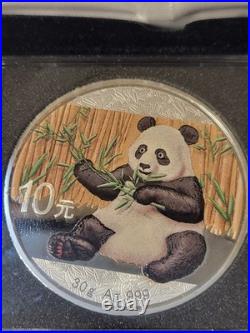 2017 China Silver Color Pandas Night & Day Set OGP COA #128 Of Only 500 Minted