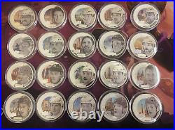 2017 Upper Deck 20 Hockey Coin Set Cook Islands. 9999 Fine Silver One Troy Ounce