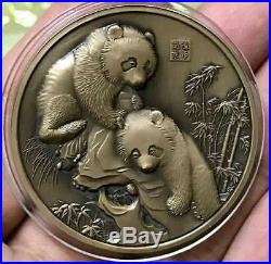2017 non-fiat panda coin-Nanjing Mint Temple of heaven panda combo set of 2