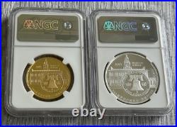 2018 China ANA Show Panda 1-oz Gold/Silver 2-Piece Set NGC 69 PF FD 2018 China ANA Show Panda 1-oz Gold/Silver 2-Piece Set NGC 69 PF FD