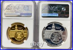 2018 China ANA Show Panda 1-oz Gold/Silver 2-Piece Set NGC Gem-PF FD 2018 China ANA Show Panda 1-oz Gold/Silver 2-Piece Set NGC Gem-PF FD