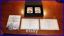 2018 China Ngc Pf70 Ucam Gold & Silver Ana First Day Show Releases 2 Coin Set