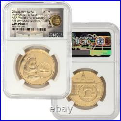 2018 Chinese Panda ANA World's Fair Two Coin Set NGC Gem Proof First Day Show