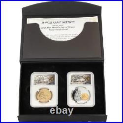 2018 Chinese Panda ANA World's Fair Two Coin Set NGC Gem Proof First Day Show