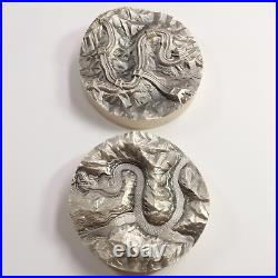 2019 China 1600g Silver Great Wall Dragon 375th Anniv. Interlocking Set #53253L