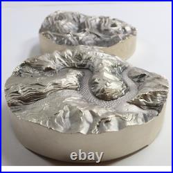 2019 China 1600g Silver Great Wall Dragon 375th Anniv. Interlocking Set #53253L