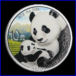 2019 China 2-Coin 30 gram Silver Colorized Panda Day/Night Set SKU#186073